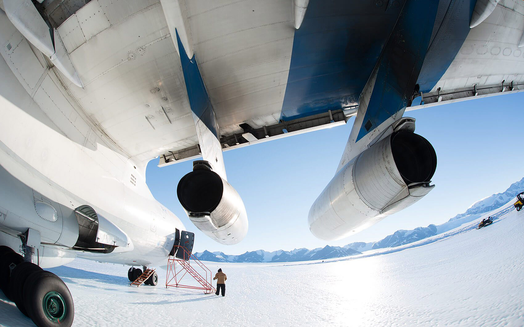 Südpol per Flugzeug ex Chile