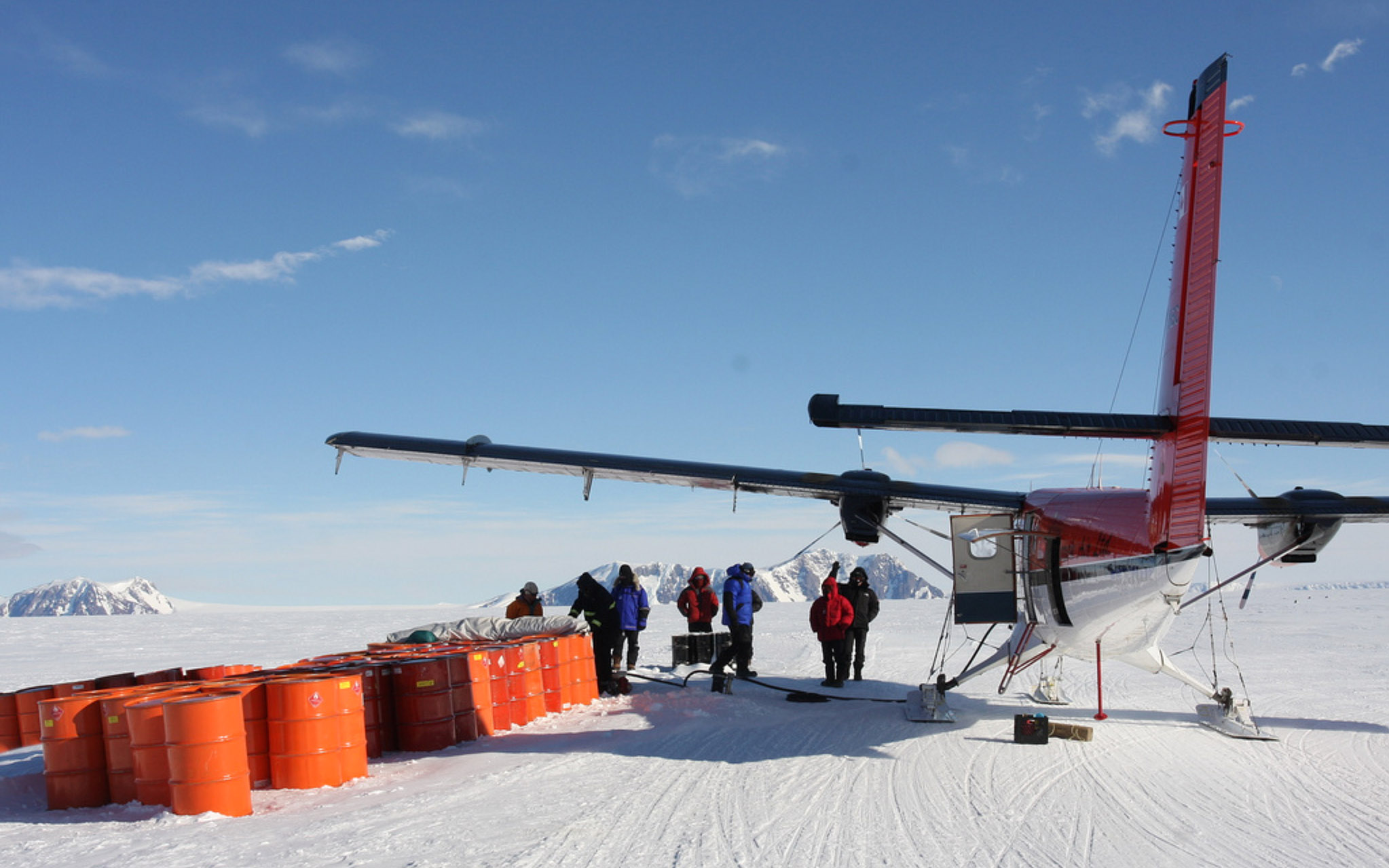 Südpol per Flugzeug ex Chile
